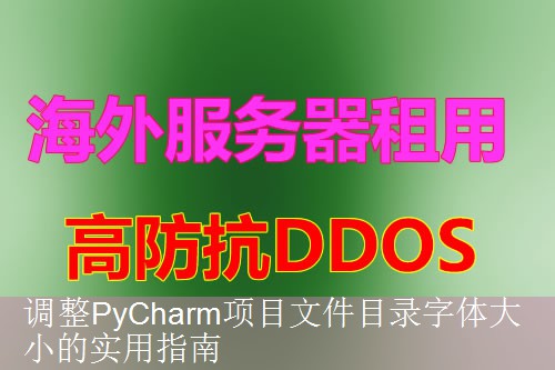 调整PyCharm项目文件目录字体大小的实用指南