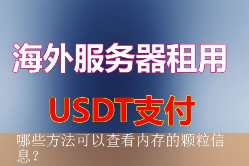 哪些方法可以查看内存的颗粒信息？