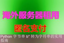 Python 字节串 b'' 转为字符串的实用指南-海外服务器