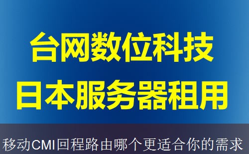 移动CMI回程路由哪个更适合你的需求