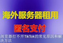 浏览器打不开TikTok的常见原因和解决方法-海外服务器