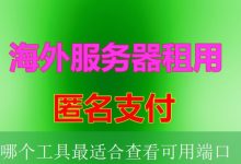 哪个工具最适合查看可用端口-海外服务器