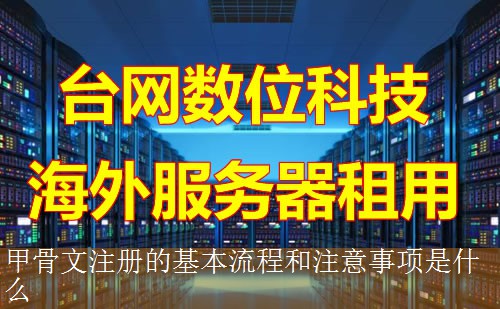 甲骨文注册的基本流程和注意事项是什么