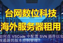 如何在 VSCode 中配置 SVN 插件以实现最新的版本控制管理？-海外服务器
