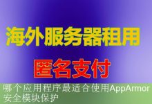 哪个应用程序最适合使用AppArmor安全模块保护-海外服务器
