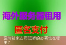 强制结束占用短裤的必要性在哪里？-海外服务器