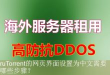 ruTorrent的网页界面设置为中文需要哪些步骤？-海外服务器