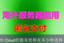 Yi Cloud的服务优势有多少种选择-海外服务器