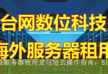 香港服务器租用亚马逊云操作指南：5步完成-海外服务器