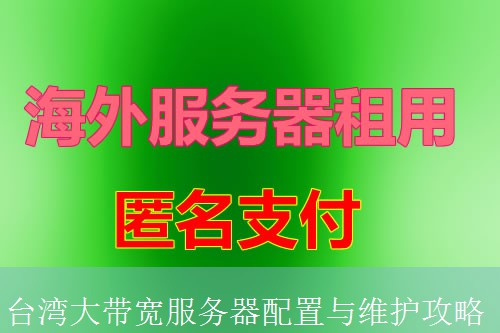 台湾大带宽服务器配置与维护攻略