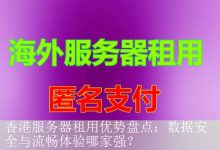 香港服务器租用优势盘点：数据安全与流畅体验哪家强？-海外服务器