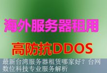 最新台湾服务器租赁哪家好？台网数位科技专业服务解析-海外服务器