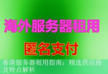 香港服务器租用指南：精选供应商及特点解析-海外服务器