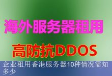 企业租用香港服务器10种情况需知多少-海外服务器