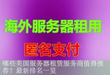 哪些美国服务器租赁服务商值得推荐？最新排名一览-海外服务器