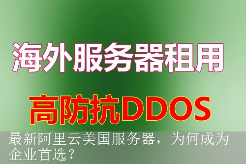 最新阿里云美国服务器，为何成为企业首选？
