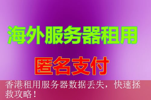 香港租用服务器数据丢失，快速拯救攻略！