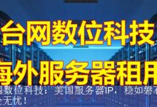 台网数位科技：美国服务器IP，稳如磐石，安全无忧！-海外服务器