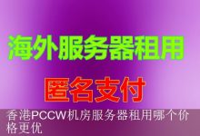 香港PCCW机房服务器租用哪个价格更优-海外服务器