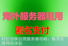 轻松切换台湾服务器攻略：畅享丝滑网络体验-海外服务器