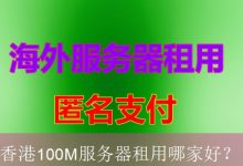 香港100M服务器租用哪家好？-海外服务器
