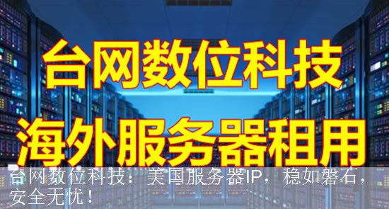 台网数位科技：美国服务器IP，稳如磐石，安全无忧！