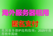 美国服务器IP选购指南：2025年推荐榜单揭晓-海外服务器