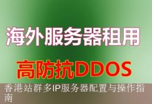 香港站群多IP服务器配置与操作指南-海外服务器