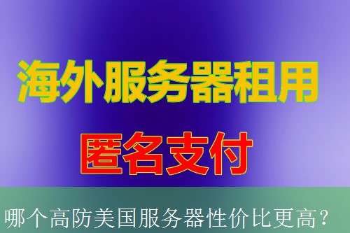 哪个高防美国服务器性价比更高？